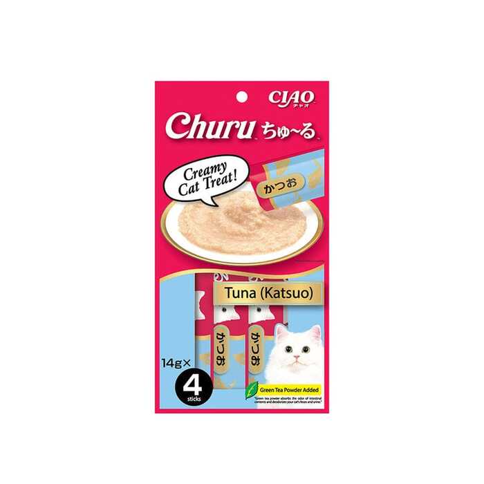 CIAO Churu Creamy Cat Treat Tuna(Katsuo) 14gX4