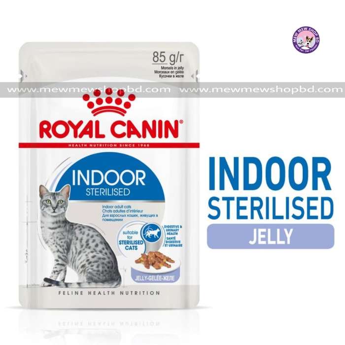 Royal Canin Indoor Sterilised in Jelly Wet Cat Food 85g/r
