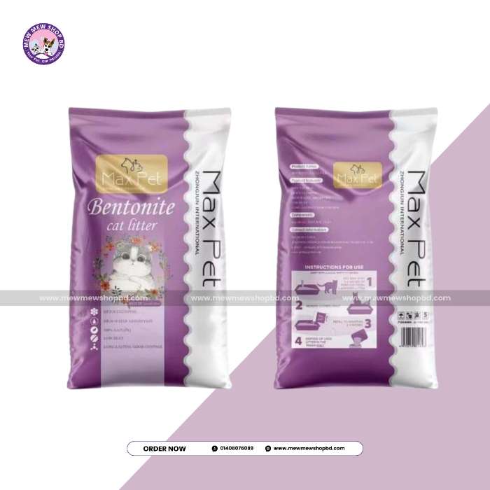 MaxPet Bentonite Cat Litter 25L (Only for Outside Dhaka)