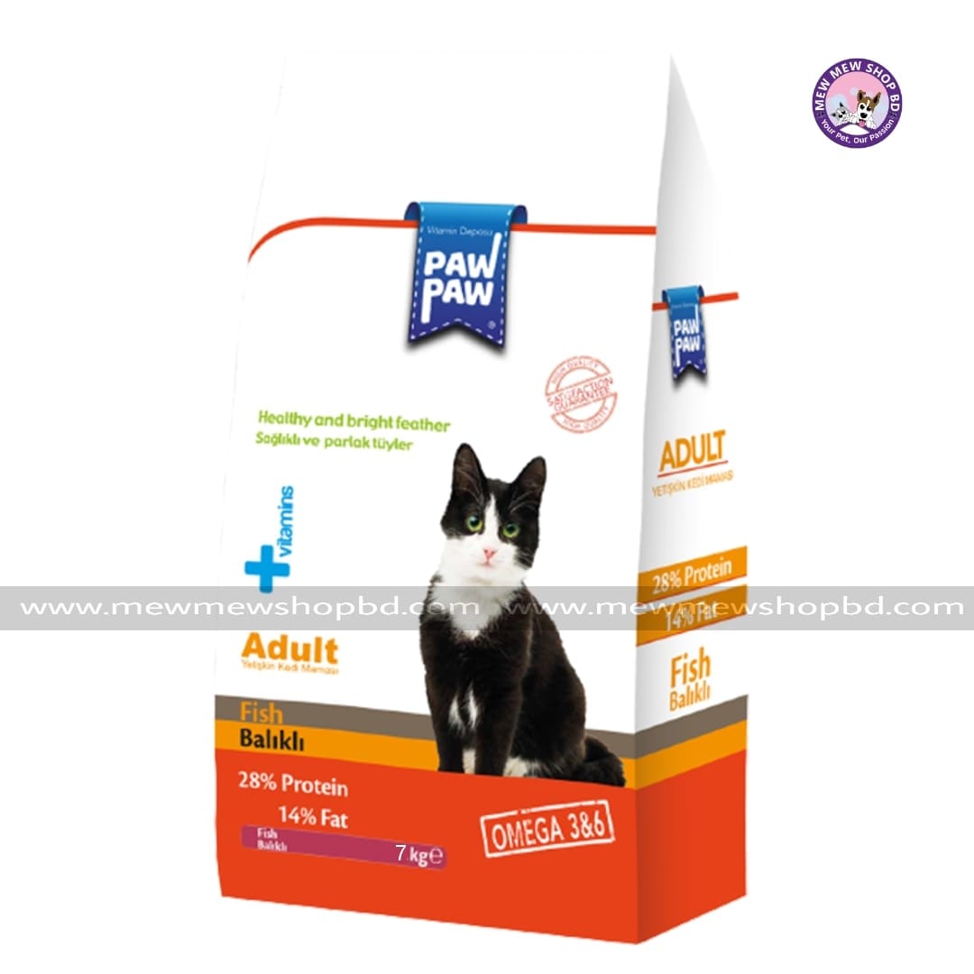 Paw Paw Adult Cat Food In Fish Balikli 7kg