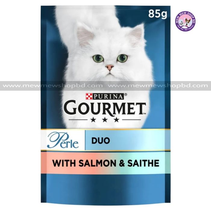 Purina Gourmet Perle Cat Food Duo with Salmon & Saithe 85g (UK)