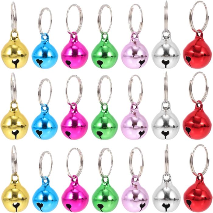 Single Colour Ringing Bell with Ring for Pet Cat & Puppy Collar