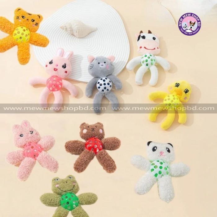 Cartoon Ringing Ball Toy for Pet Cat & Puppy