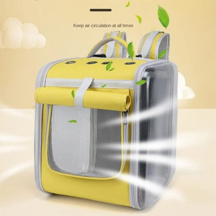 Outdoor Portable Pet Carrier For Cats & Puppy Breathable Backpack for Travelling