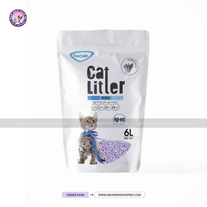 Haosen Tofu cat Litter for Pet Cat 6L