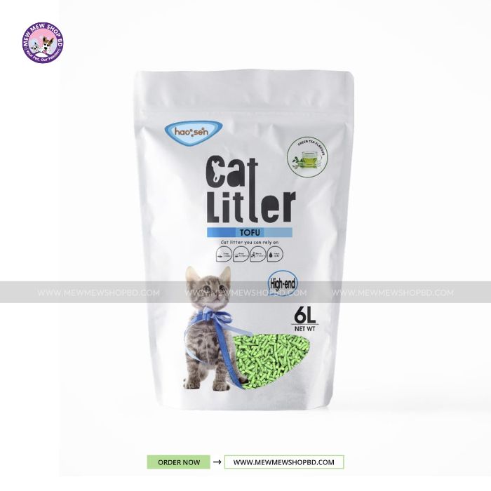 Haosen Tofu cat Litter for Pet Cat 6L
