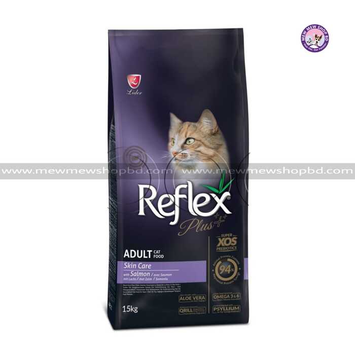 Reflex Plus Adult Cat Food Skin Care with Salmon 15kg
