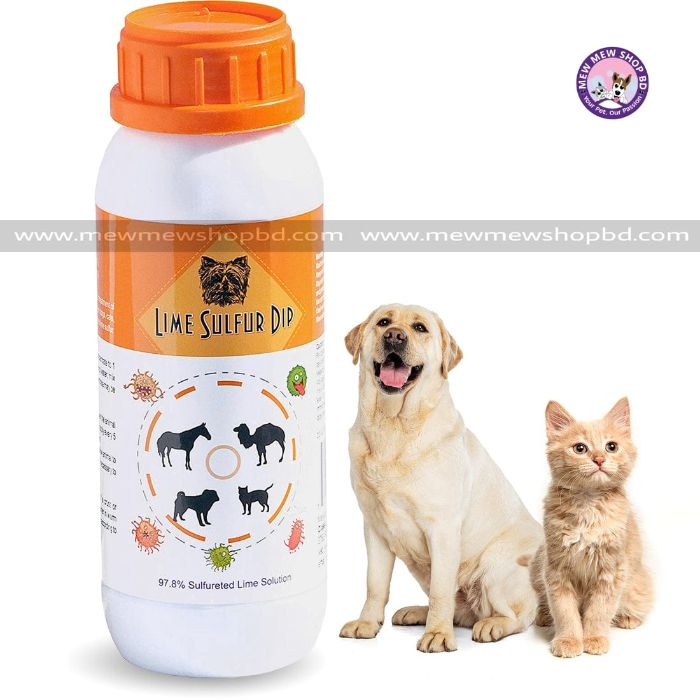 Lime Sulfur Dip for Pets Itchy and Dry Skin 237ml