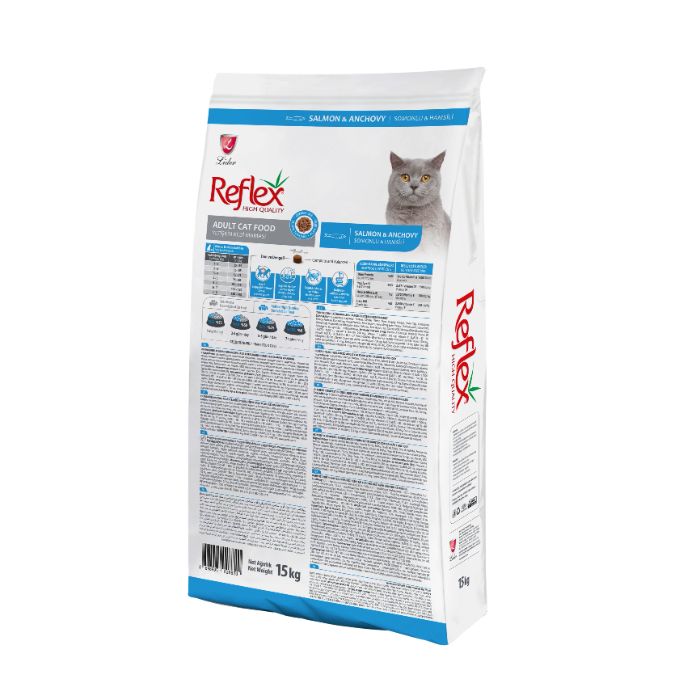 Reflex HiGH QUALITY Adult Cat Food with Salmon & Anchovy 15Kg