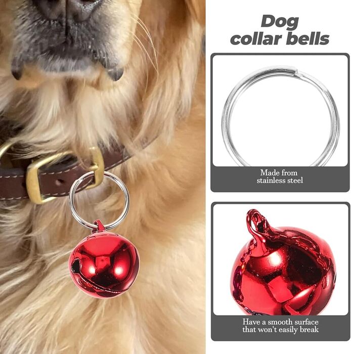 Single Colour Ringing Bell with Ring for Pet Cat & Puppy Collar