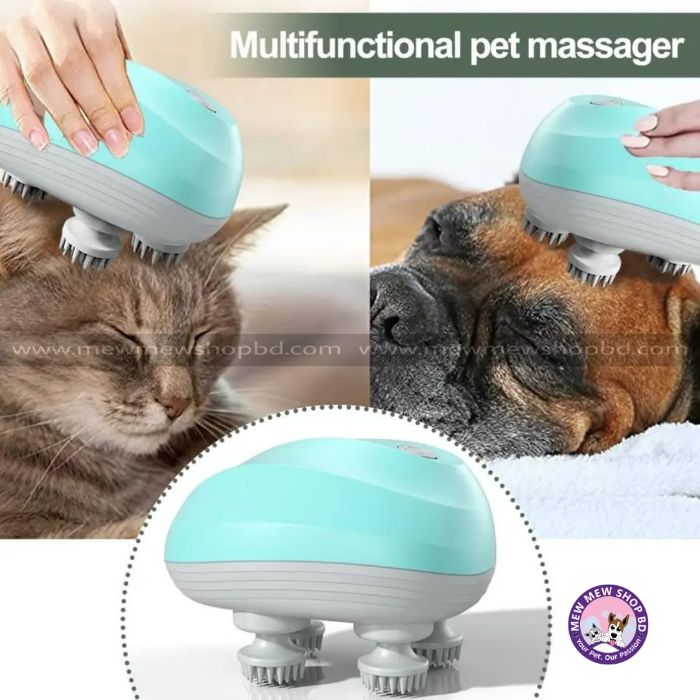 Electric Octopus Head Massager Mobility Aid and Soothing Relief for Older Cats and Dogs