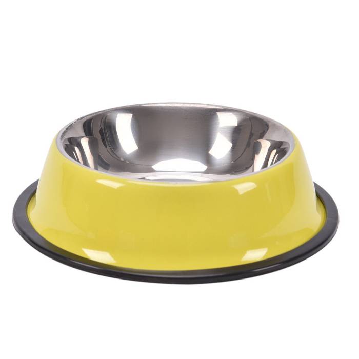 Colorful Stainless Steel Pet Cat & Dog Food Bowl