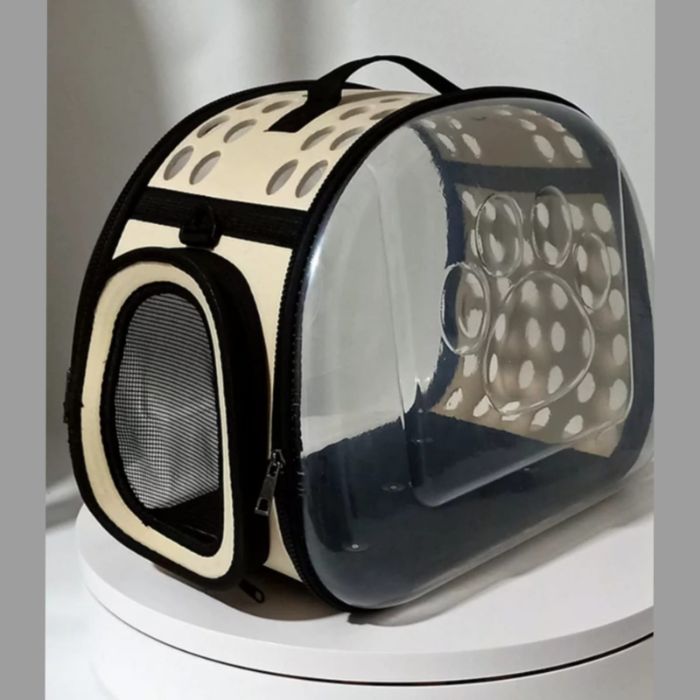 Transparent Pet Cat Carrier Travel Handbag Carry Bag