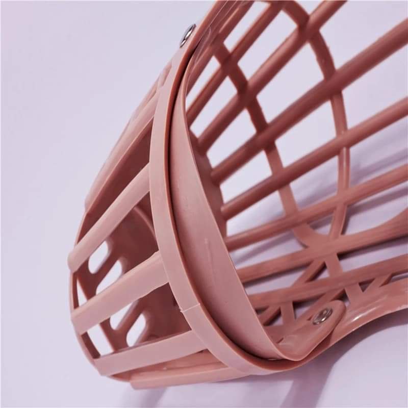 MOUTH PROTECTOR MUZZLE Dog Anti-biting Adjustable Belt Mask Plastic Dogs Muzzle Baske