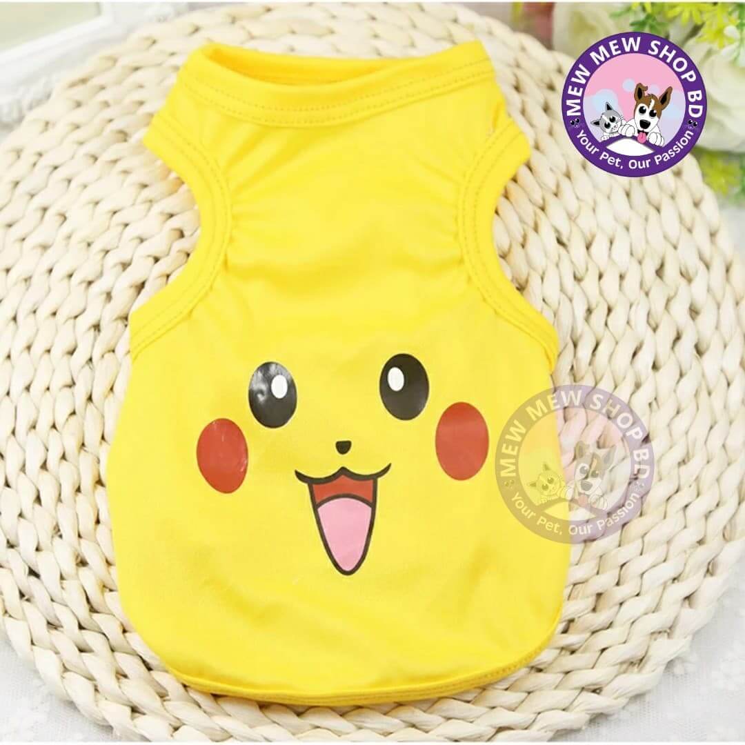 Cute Cat Tshirt Pet Cartoon Clothing Summer Dress / Shirt  ( No Exchange)