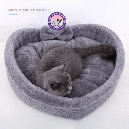 Heart-shaped Pet Bed Super Soft Cotton Velvet Winter Warm
