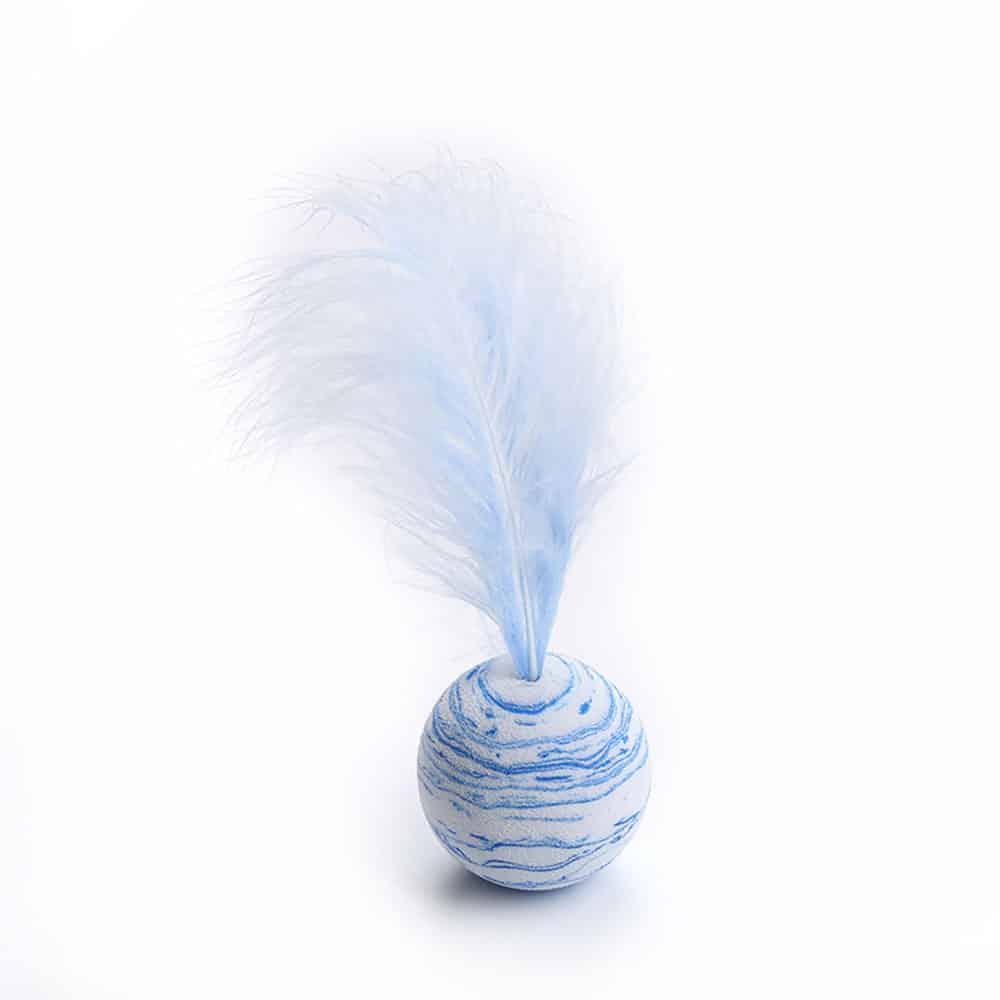 Cat Toy Feather Ball