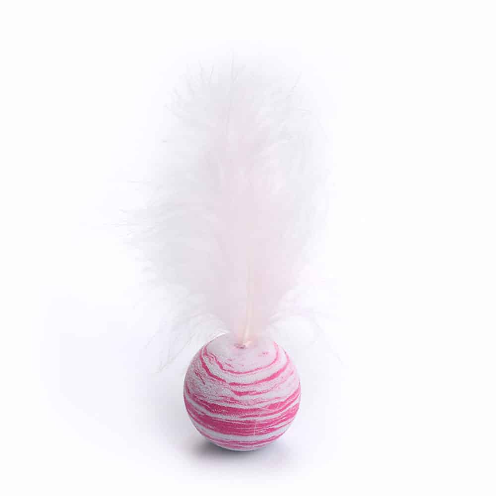 Cat Toy Feather Ball
