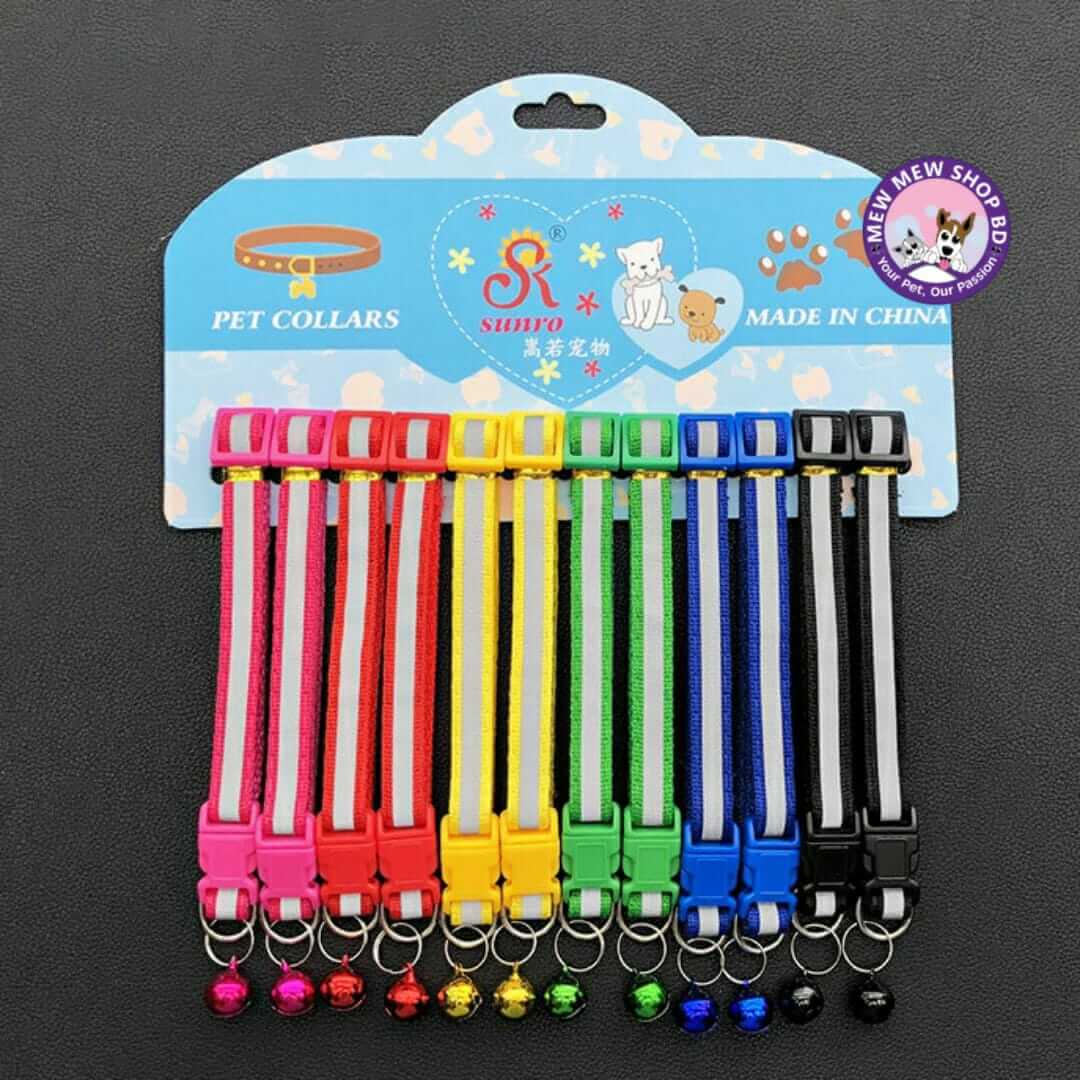 Adjustable Reflective Cat Collar - Night Safety Flashing Light Up