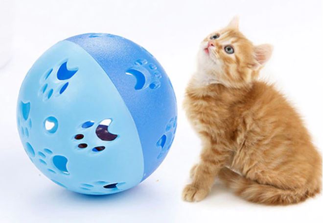 Cats Toys Playing ball with bell-(1Pcs)