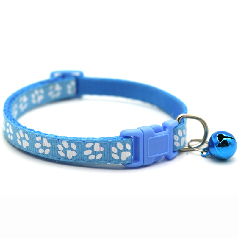 FootPrint Adjustable Collar Bell - Adjustable Collar For Cat