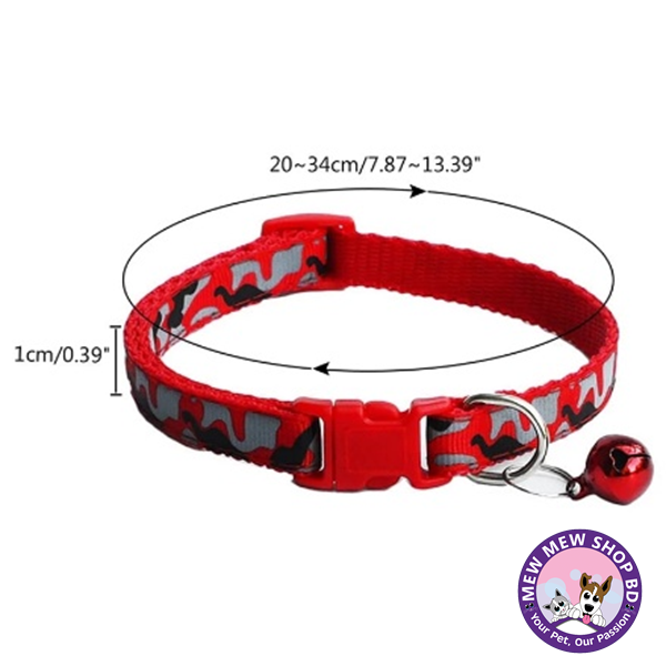 Camouflage Print Cat Collar || Cats Puppy Collars Pet Supplies
