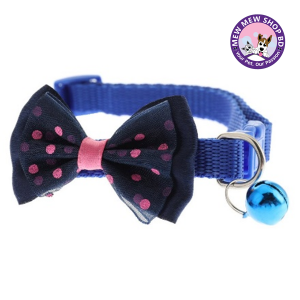 Bow Collar with Bell Cat Pet Adjustable Collar