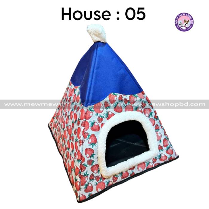 Triangle Shape Pet Cat House (Made In Bangladesh)