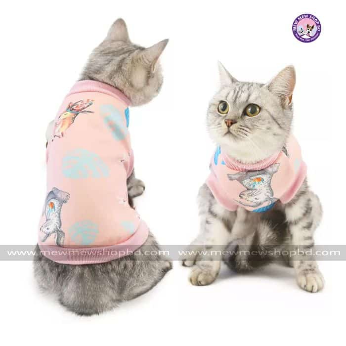 Colorful And Comfortable Sleeveless Dress /  Pet Cat Sweater ( No Exchange )