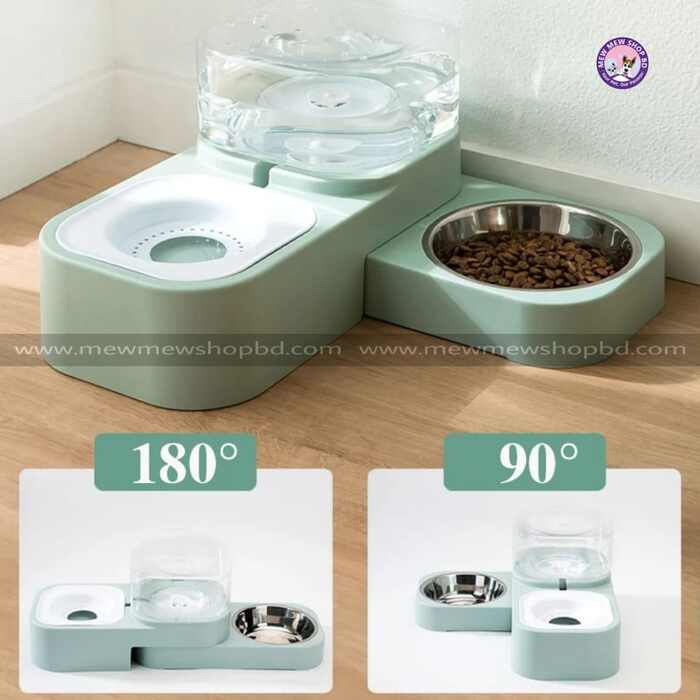 180 Degree Rotatable Multiple Premium Food Bowl for Pet Cat