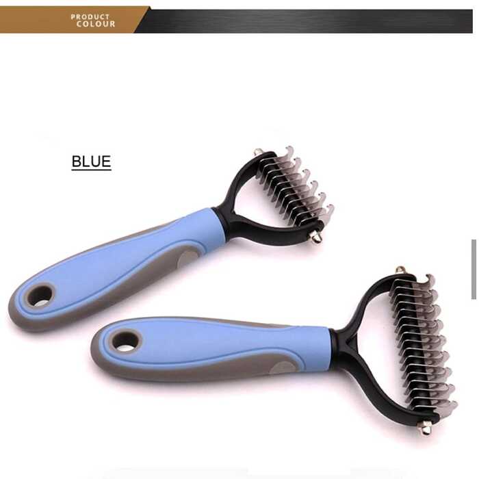 Double Sided Deshedding Grooming Brush for Pet Cat & Dog