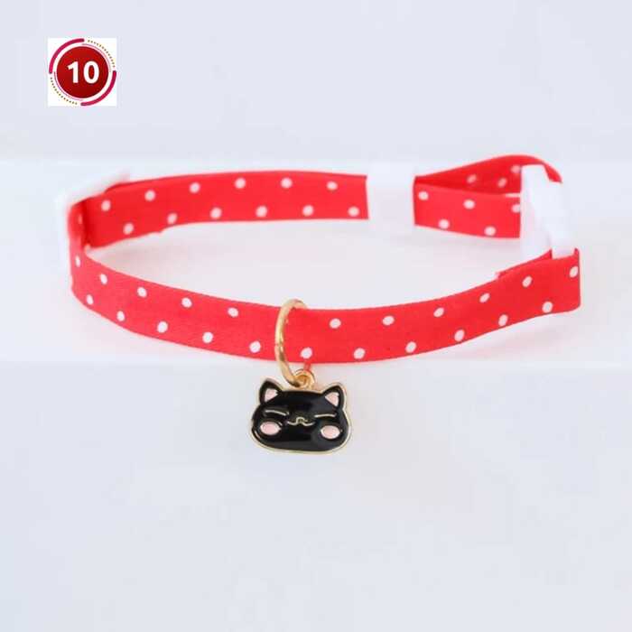 Adjustable Hello Kitty Cat Collar with Pendent for Pet Cat (Medium Size)