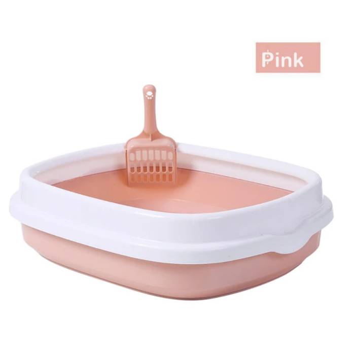 Detachable Pet Cat Litter Box with Scoop
