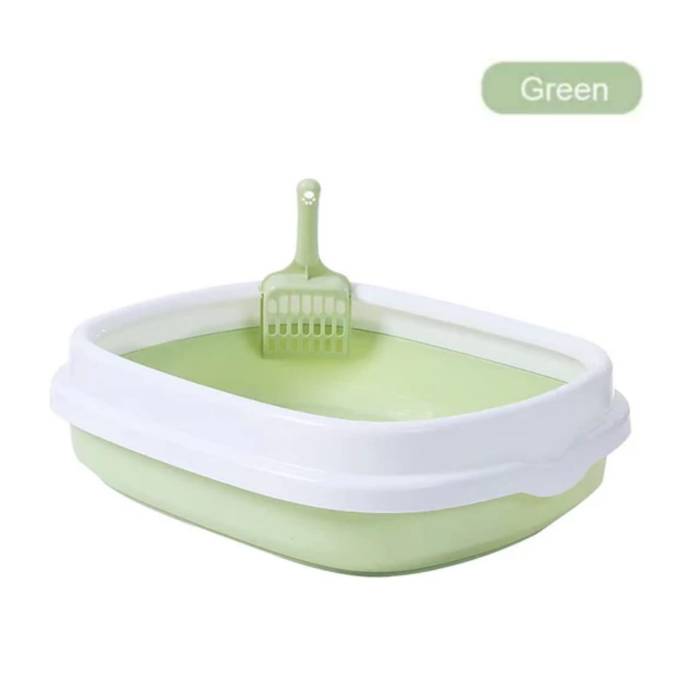 Detachable Pet Cat Litter Box with Scoop