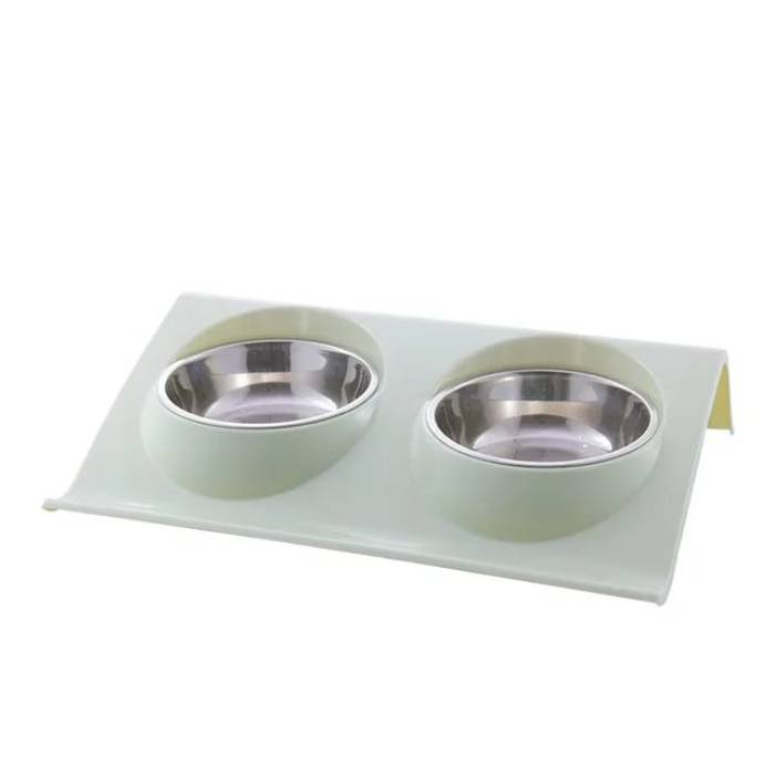 Generic Double Pet Food Bowls for Dogs and Cats