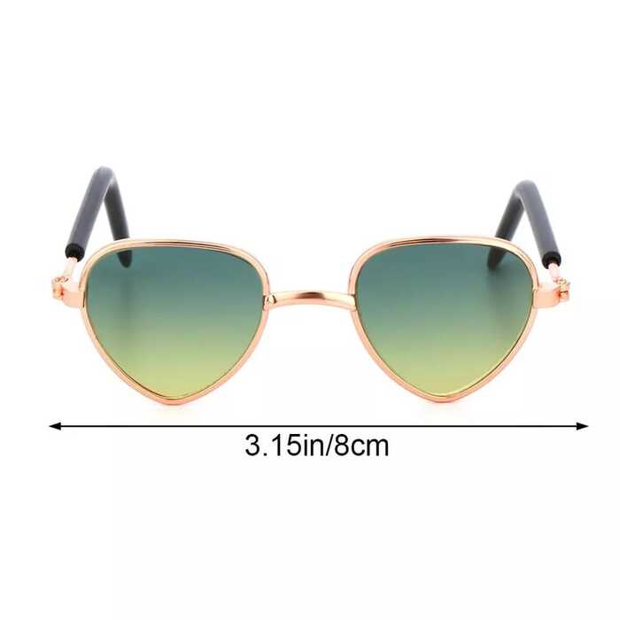 Diagonal Pet Cat Colorful Shaded Sunglasses (8cm)