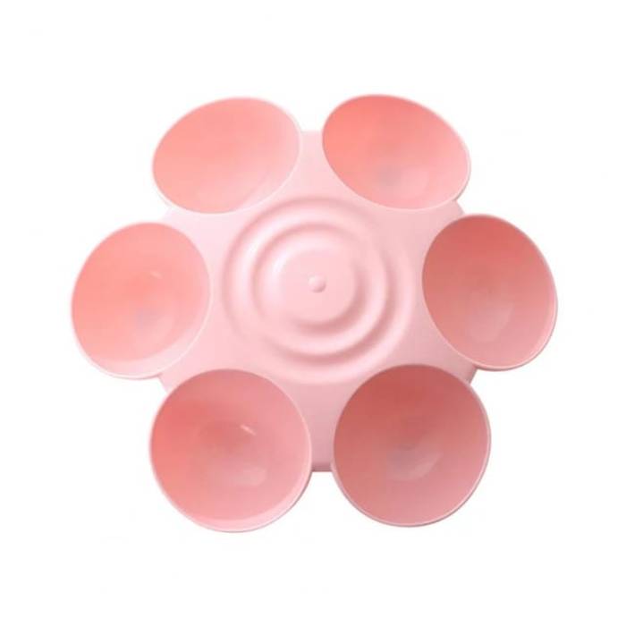 Cat Food Bowl and Water Bowl Feeder Kitten with 6 Food Grids for Pet Cat