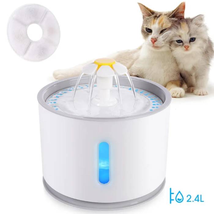 Plastic Plate Water Fountain with Carbon Active Filter 2.4L (Model A)