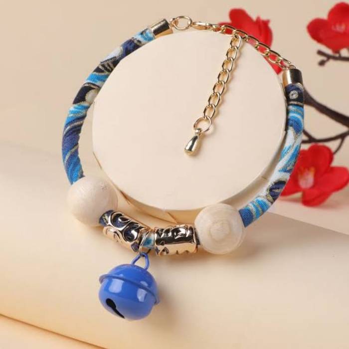 European Style Pet Cat Neck Collar Belt with Bell
