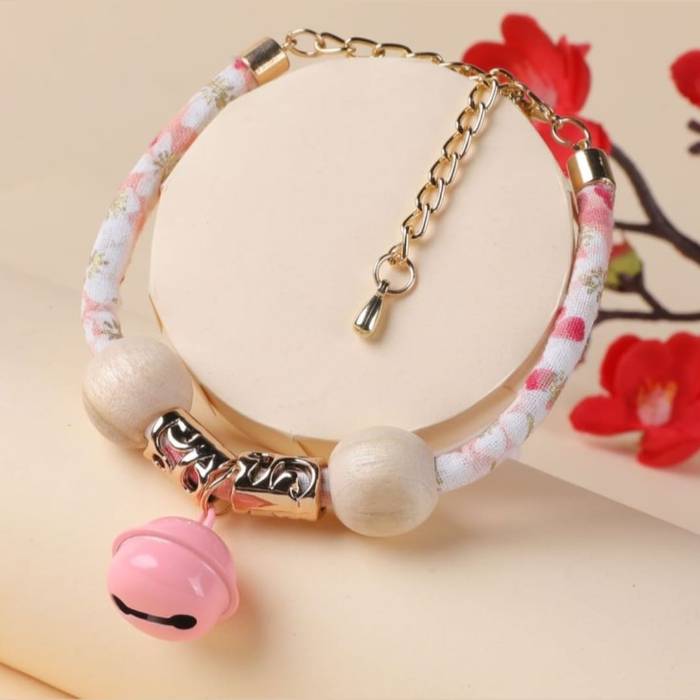 European Style Pet Cat Neck Collar Belt with Bell
