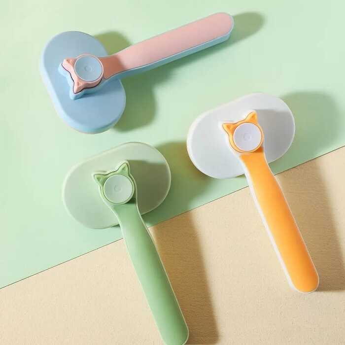 Rectangle Cathead Self Cleaning Grooming Brush for Pet cat & Puppy