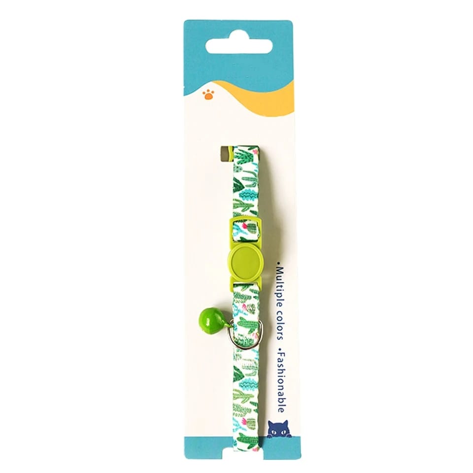 Fashionable Colourful pet Cat Collar with Coloured Bell