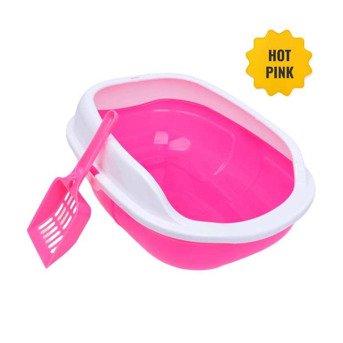 Regular Litter Box with Scoop for Pet Cat
