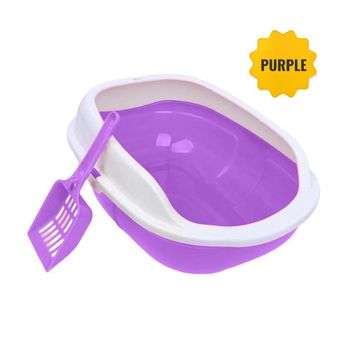 Regular Litter Box with Scoop for Pet Cat
