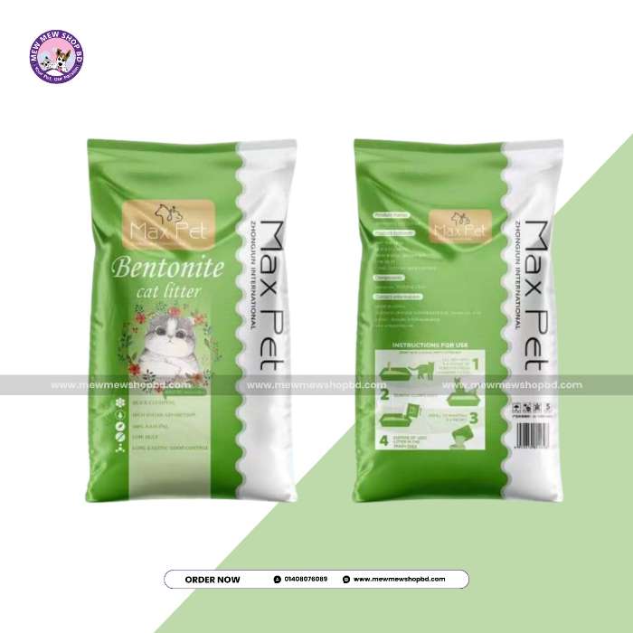 MaxPet Bentonite Cat Litter 25L (Only for Outside Dhaka)