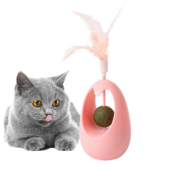 Catnip Tumbler Bite Resistant Teeth Cleaning Interactive Mint ball Roly-poly Toy