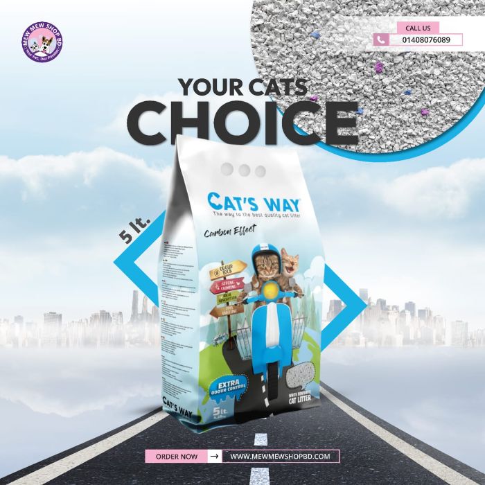 Cat’s Way/ Catsway Cat Litter Carbon Effect (Made in Türkiye 🇹🇷)
