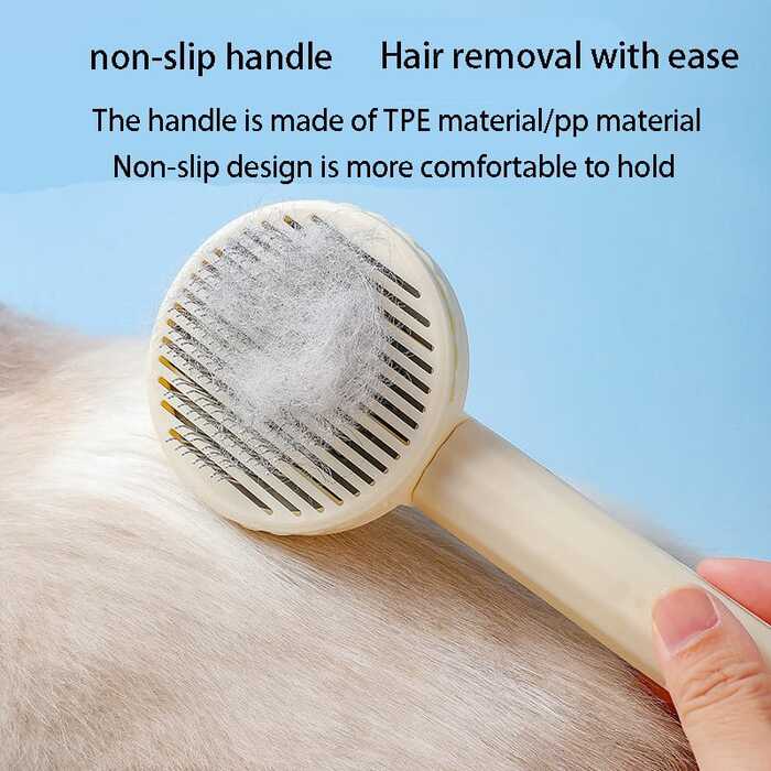 Pet Cat & Dog Self Cleaning Grooming Brush Hair Remover For Grooming