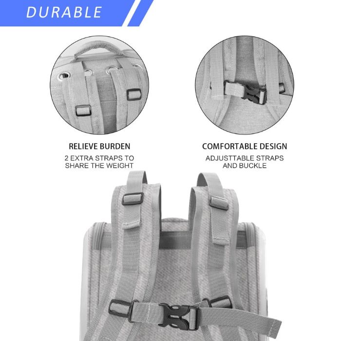 Outdoor Portable Pet Carrier For Cats & Puppy Breathable Backpack for Travelling