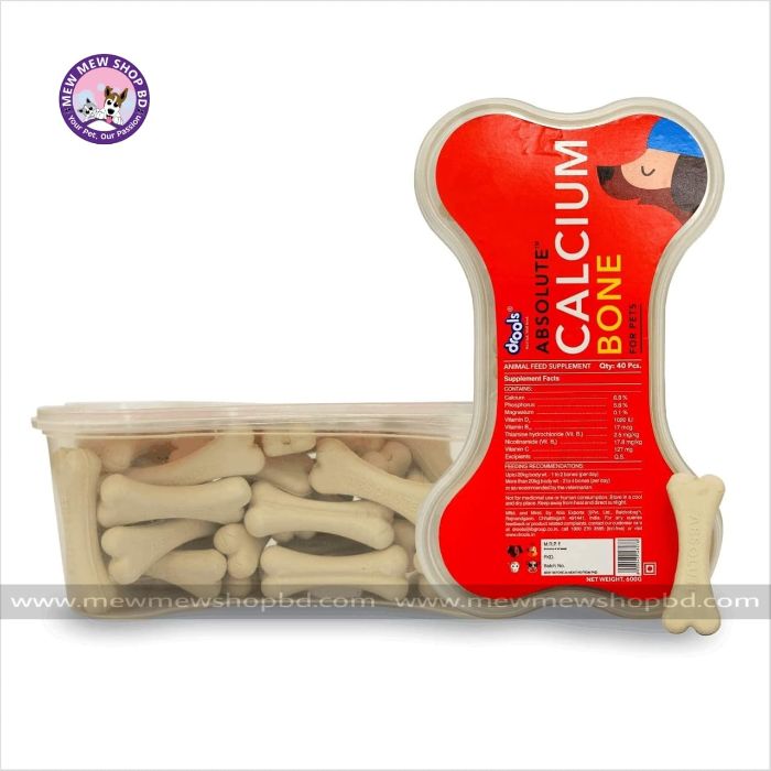 Drools Absolute Calcium Bone(40 Pieces) Dog Treats(600 gm)